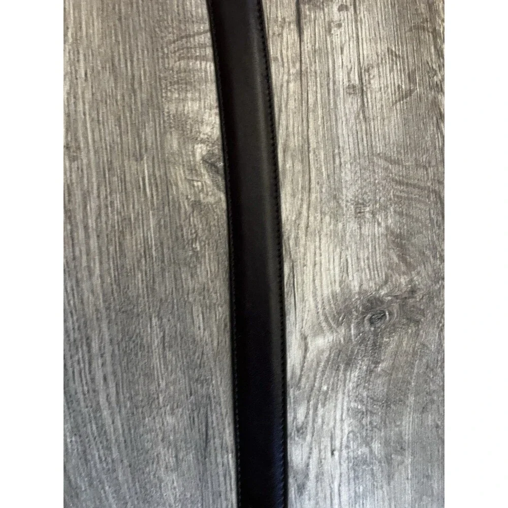 L.L. Bean Dark Brown Full Grain Leather Dress Belt 48 Made In USA